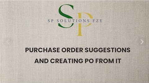 Purchase Order Suggestions and Creating PO from it in EPICOR E10 !!!