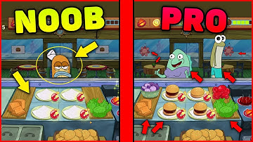 SpongeBob - Krusty Cook Off - Noob vs PRO, fails, funny moments