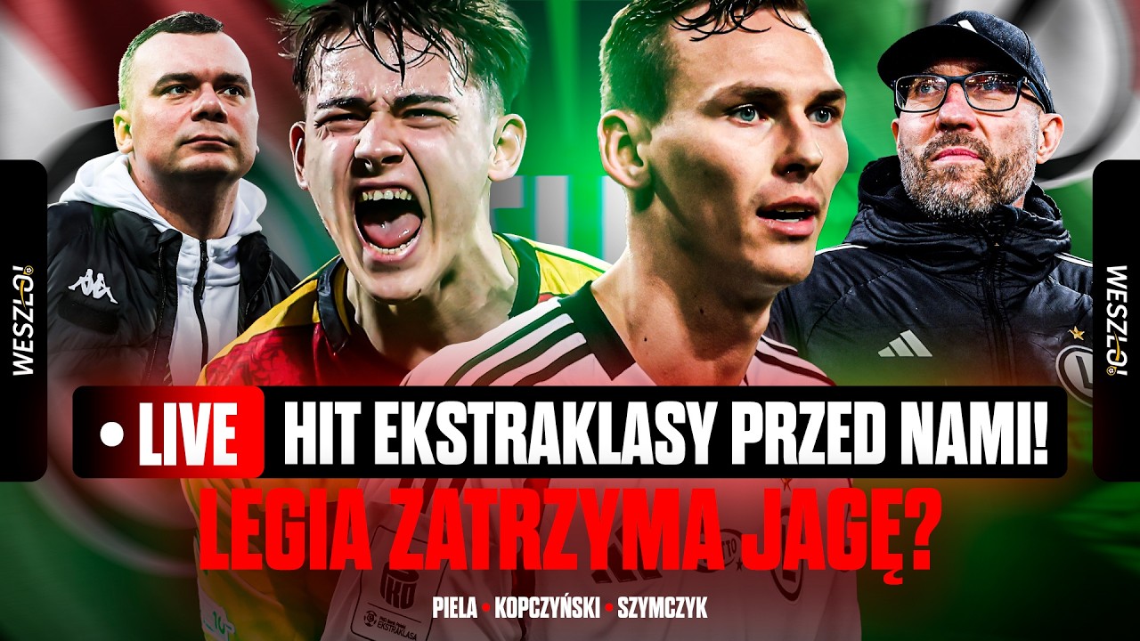 JAGA - LEGIA W HICIE EKSTRAKLASY! PAPSZUN OGRA SIEMIEŃCA? | CZARNA ELKA LIVE