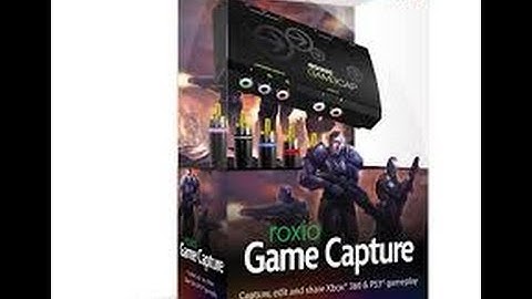 The first video with the Roxio game capture