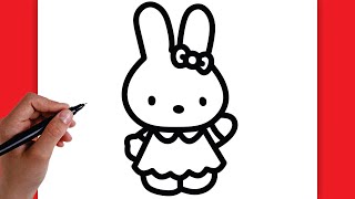 HOW TO DRAW BUNNY HELLO KITTY | DRAWING STEP BY STEP