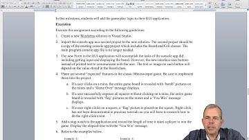C# Minesweeper milestone 05 gui game play