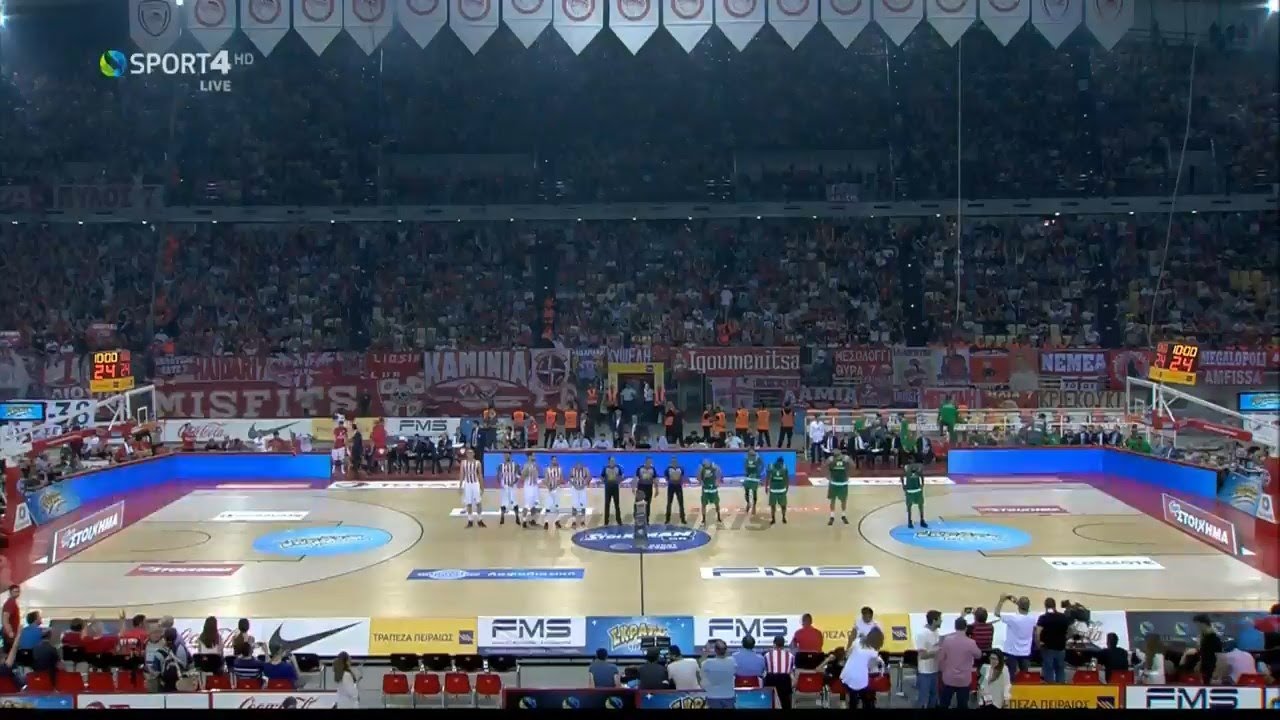 🏀 Ολυμπιακός - Παναθηναϊκός 64-62 (Full Game) Basket League 3ος τελικός (2-1) {4/6/2017}