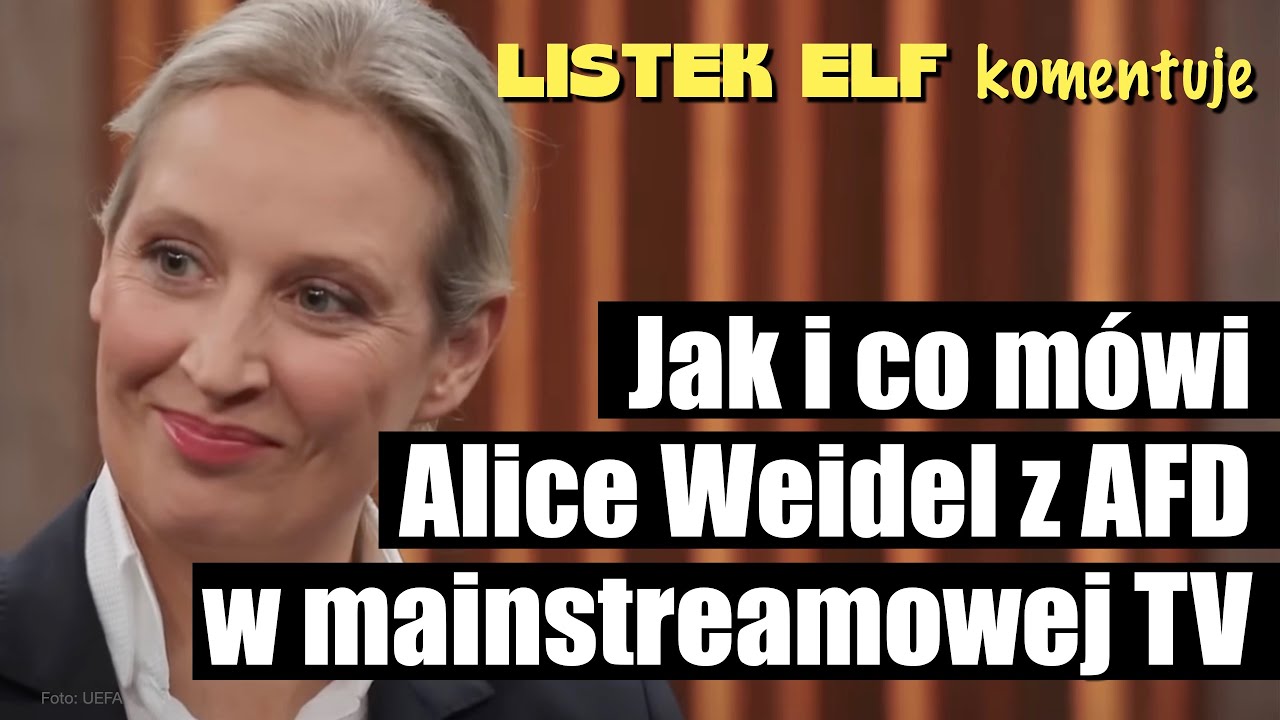 Wywiad z Alice Weidel pokazuje stosunek niemieckiego establishmentu do AFD.  (plus polski akcent!)