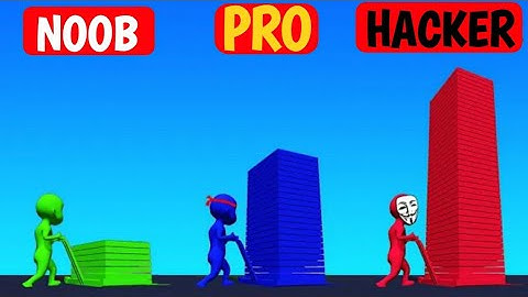 NOOB vs PRO vs HACKER In Stack Colors