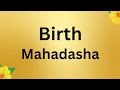 Birth star and mahadasha readinghinduastrology hinduastrology