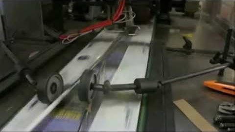 Polywrapping magazines ready for mailing