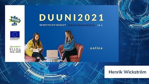 Duuni2021: Henrik Wickström
