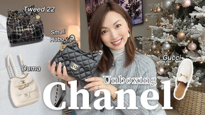 Chanel Gabrielle Crocodile Embossed Calfskin Small Hobo 💓 Unboxing + Try  On 