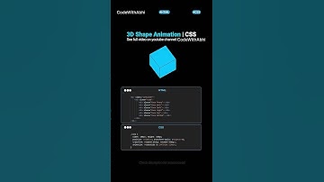 3-D shape animation in css #csswebsite #coding #shortvideo #youtubeshorts #shorts #css #animation