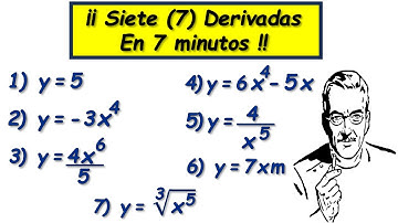 7 DERIVADAS en 7 MINUTOS | Explicación fácil y rápida | Nivel 1