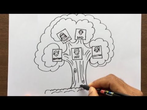 family tree drawing for kids