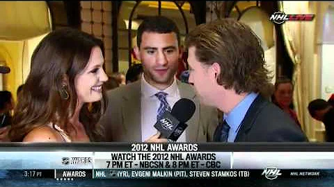 Claude Giroux and his date Paul Bissonnette Interv...