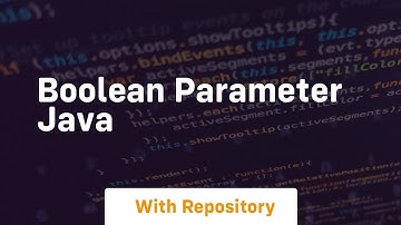 boolean parameter java