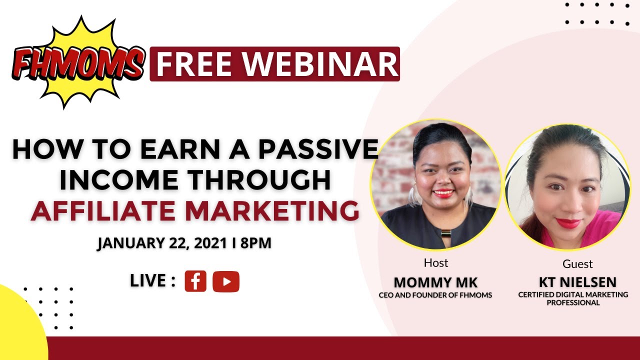 How to Earn a Passive Income Through Affiliate Marketing - YouTube