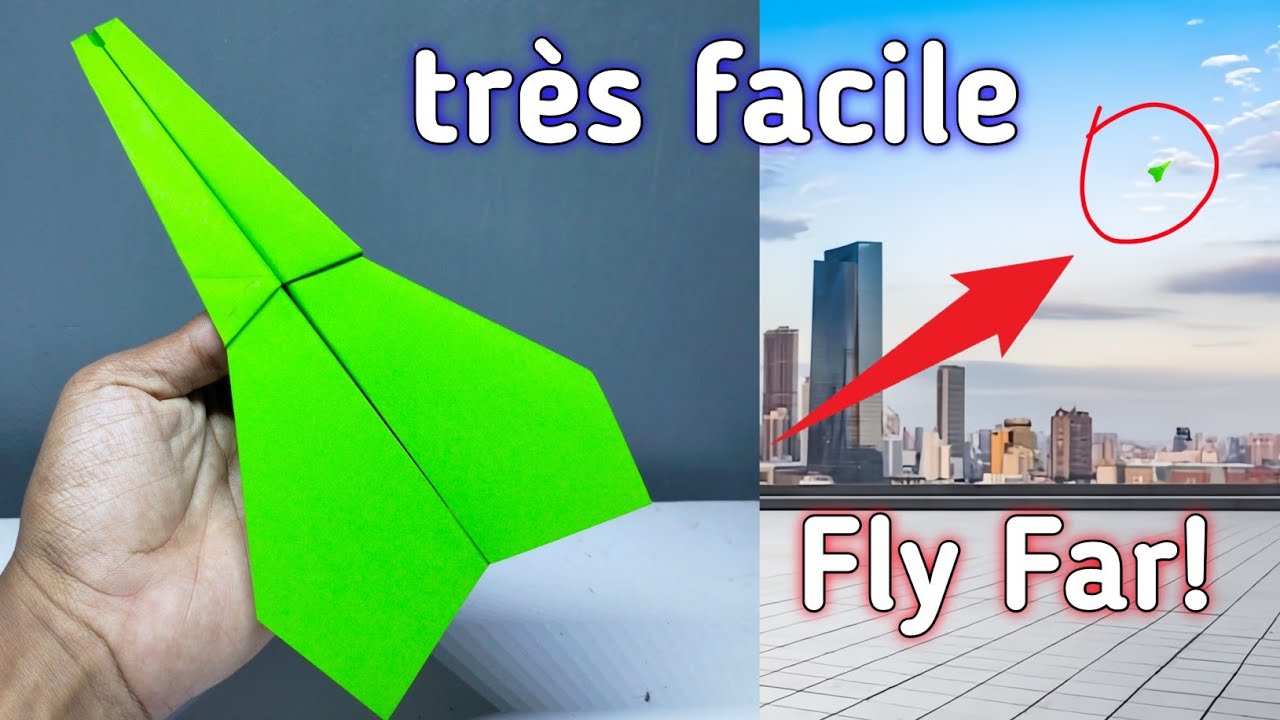 très facile, comment rendre un avion en papier facile et qui vole loin