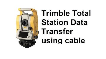 Trimble M3 total station data transfer