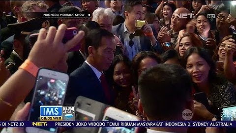 Presiden Jokowi Disambut Meriah oleh WNI di Australia