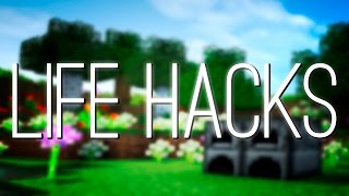 TOP 5 MINECRAFT LIFE HACKS | TRUCOS MCPE 0.17.0 Y MINECRAFT 1.11