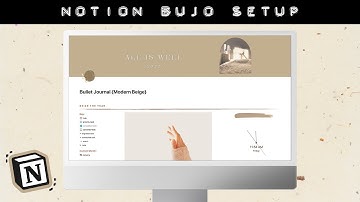 Digital Bullet Journal Setup in Notion (Free Basic Notion Template)