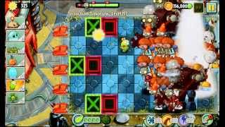 PvZ2 Terror from Tomorrow Level 157 - Use ONLY Spring Bean and Blover