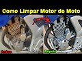 Como Limpar e Restaurar Motor de Moto Encardido e Amarelado