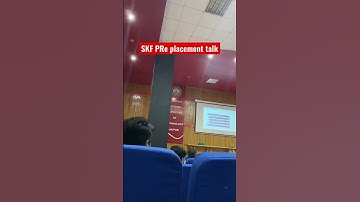 SKF pre placement talk | MNIT jaipur #mnit #iit #mnitjaipur