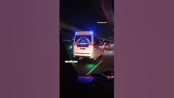 lampu led strobo kaca belakang bus 6baris running text #storytruck17 #short #strobokaca