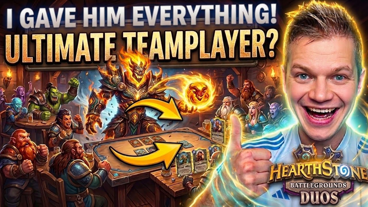 I played the ULTIMATE team game?! | The road 10.000+ rank continues | Hearthstone Duo Battlegrounds
