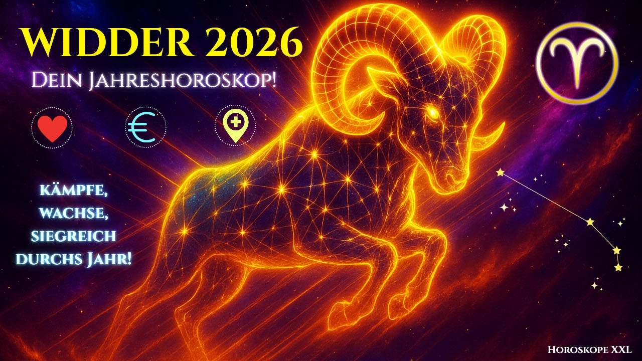 Widder Jahreshoroskop 2026 | Liebe, Beruf, Geld & Gesundheit – kämpfe, wachse, siegreich durchs Jahr