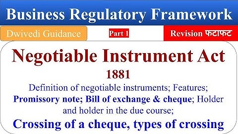 6| Business Regulatory Framework, business regulatory framework bcom, negotiable, lu exam lucknow