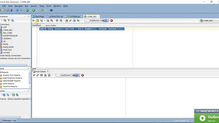 Connecting to DB2 database using SQL Developer and jdbc driver.