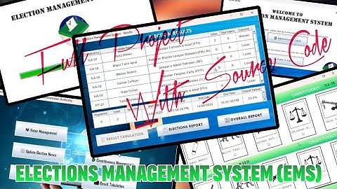 Elections Management System (EMS) 🗳️ Project | Object-Oriented Programming | JSwing Java