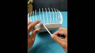 Handmade Hemp rope hand-woven snack basket course #short #knitting #create #diy #handmade screenshot 4