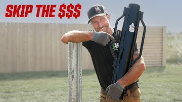 We Found a Cheaper Way to Drive Steel Fence Posts