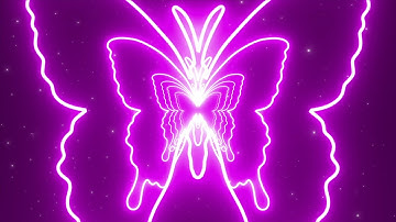 🦋🌈 3 Hours Neon Rainbow Butterfly Tunnel | Colorful Glow ✨Trippy VJ Loop 4K | @LoopMatrix 🩷💜💙🩵💚💛🧡❤️