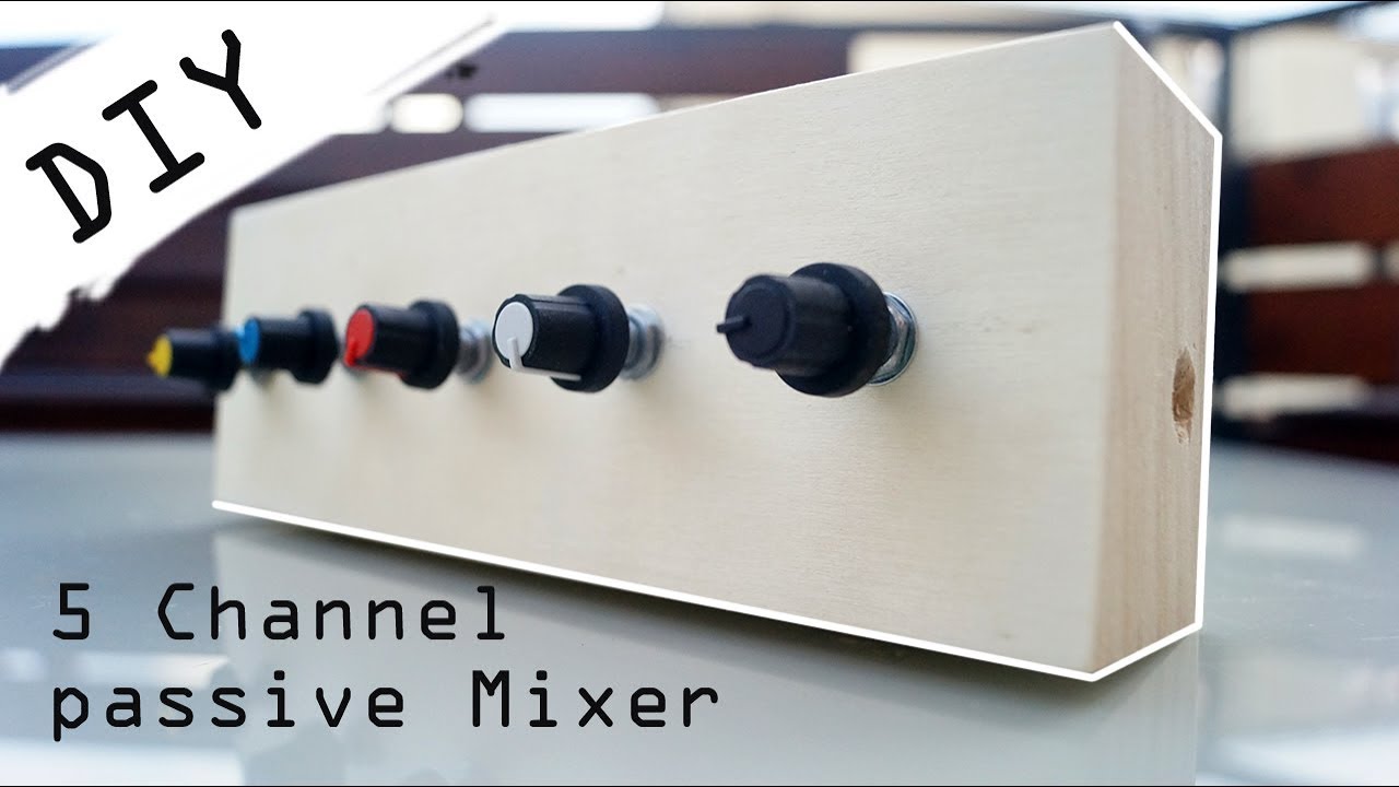 DIY 5 Channel passiv Audio Mixer - YouTube
