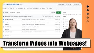 Revolutionize Your Website Creation with Youtube2Webpage: Transcribe Videos into Engaging Webpages!