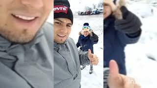 Visitando Con La Familia El Puerto Pajares, Asturias Oviedo, Mucha Nieve + Granizó ❄️🇪🇨☃️🇪🇦