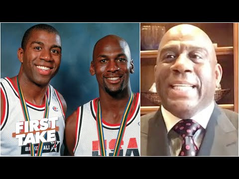 Magic Johnson describes the moment he passed the torch to Michael Jordan | First Take