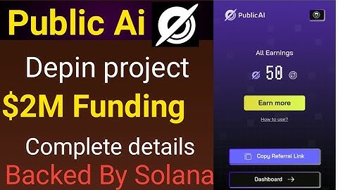 Public Ai Airdrop Backed By Solana/How to join Public Ai depin Airdrop
