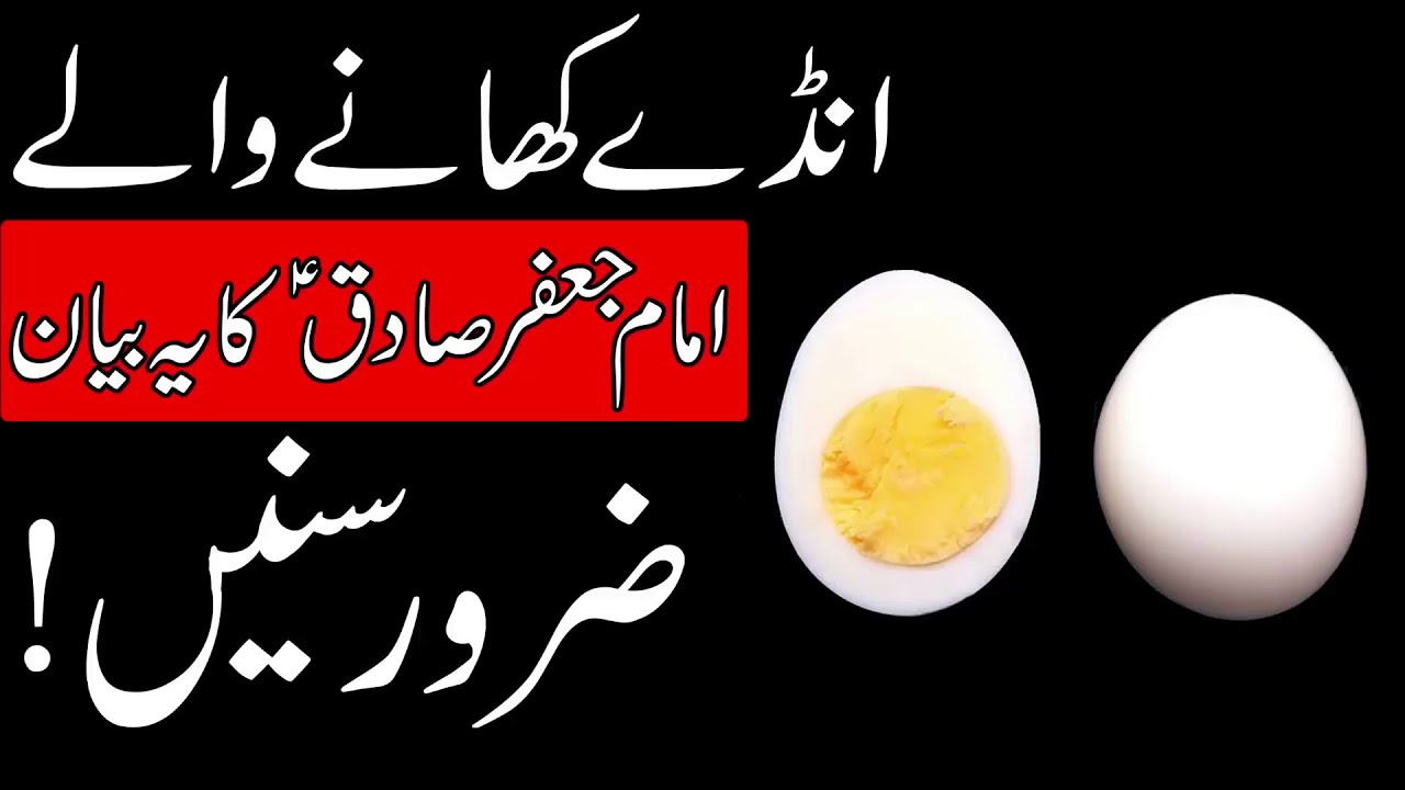 Eggs Khana Wale Khabardar Egg eaters anda Imam Jafar Sadiq as Qol