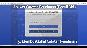 5.  Membuat Lihat Catatan Perjalanan - Aplikasi Catatan Perjalanan UKK RPL 2022