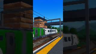 class 373 and class 222 in ro-scale railway on Roblox