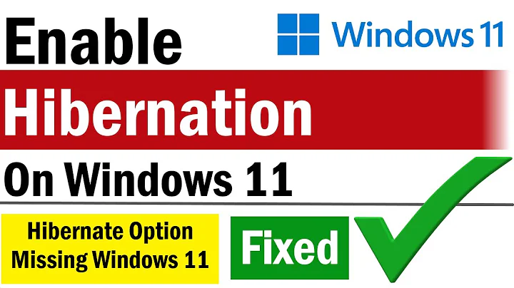 How to Enable Hibernation on Windows 11 | Hibernate Option Missing Windows 11 | Hibernate Windows 11