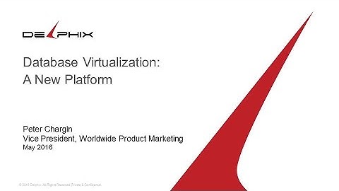ET2016 Session 28: Data Virtualization - Delphix