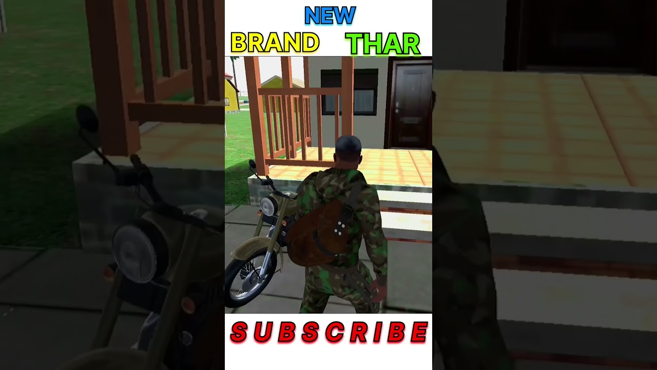 Brand New Thar 😍 | Indian Bike Game | Funny Story Video 😃 #shorts #funny #indianbikedriving3d