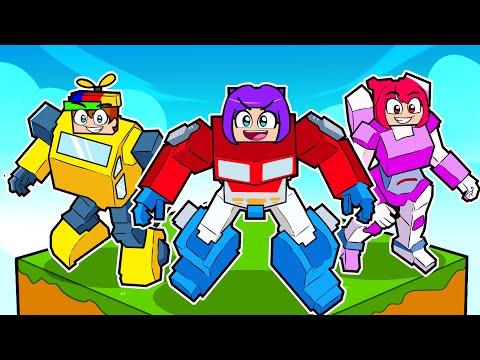 Minecraft'ta TRANSFORMERS olarak Büyüdüm!