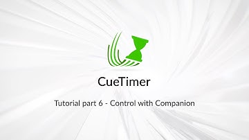 CueTimer tutorial part 6 - Control CueTimer with Companion and Elgato Stream Deck