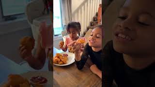 My kids requested homemade chicken nuggets